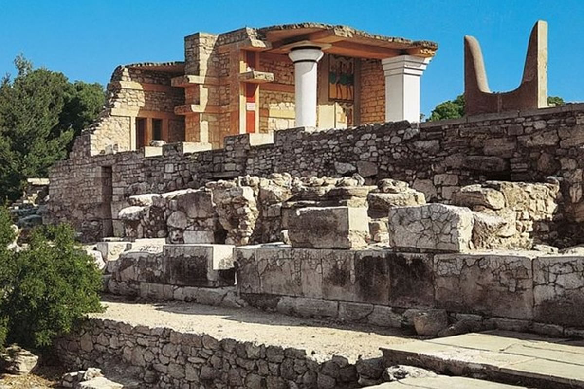 Besuch des Palastes von Knossos auf Kreta